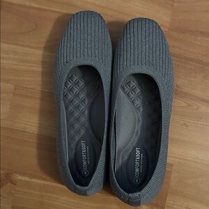 Comfort and Soft Women's Charcoal Flats